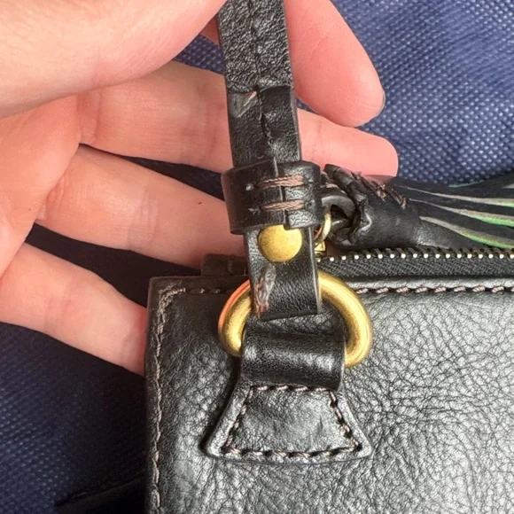 Dooney & Bourke Black Leather Crossbody Bag - Picture 9 of 11